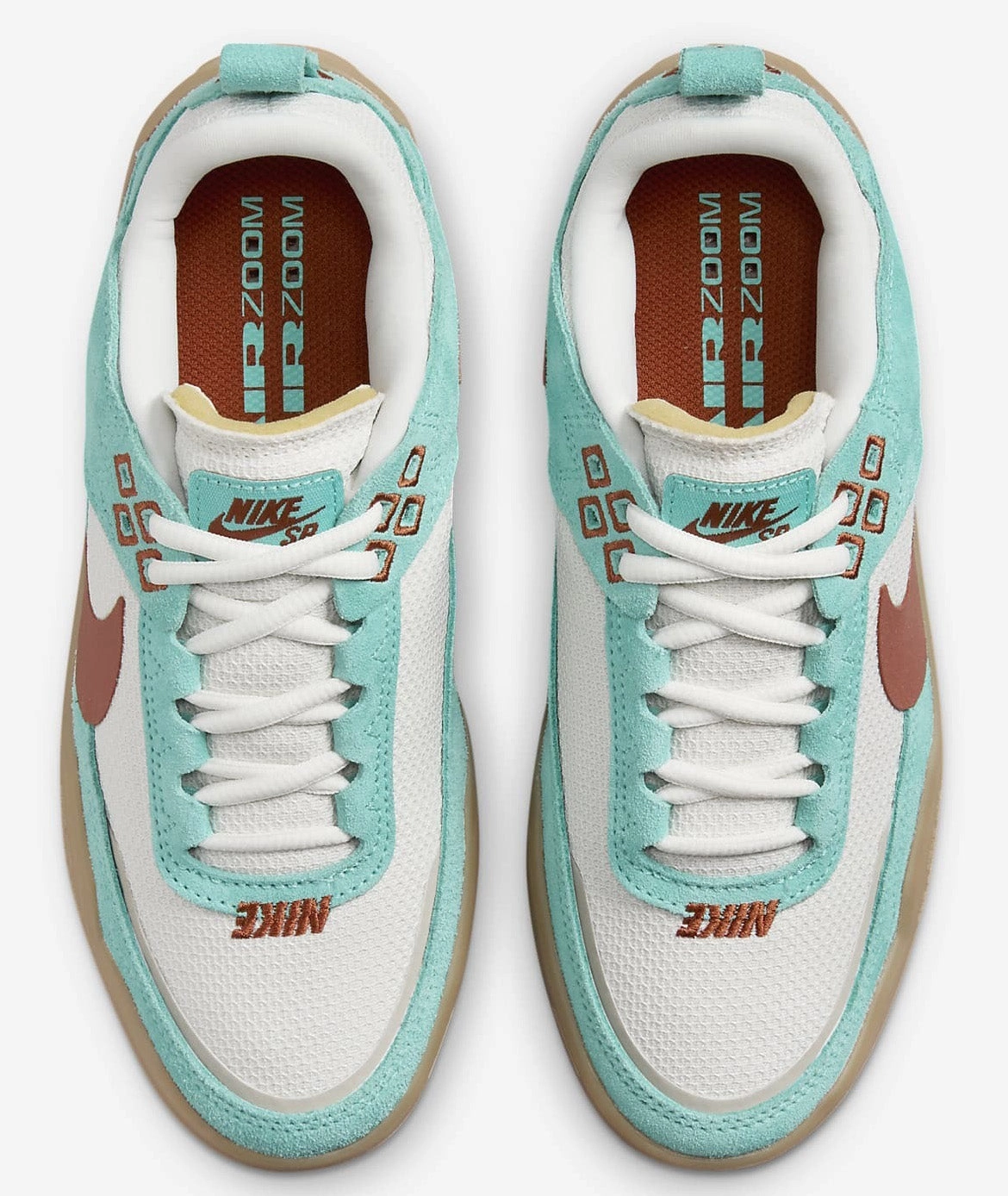 Strong Skate Shoes Nike SB - Kids Day One GS Shoes | Green Frost Dark Russet