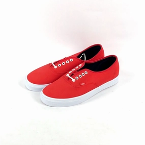 Size 11 Cheap Skate Vans Authentic (Rain Buck) Risk Red US Mens Shoes
