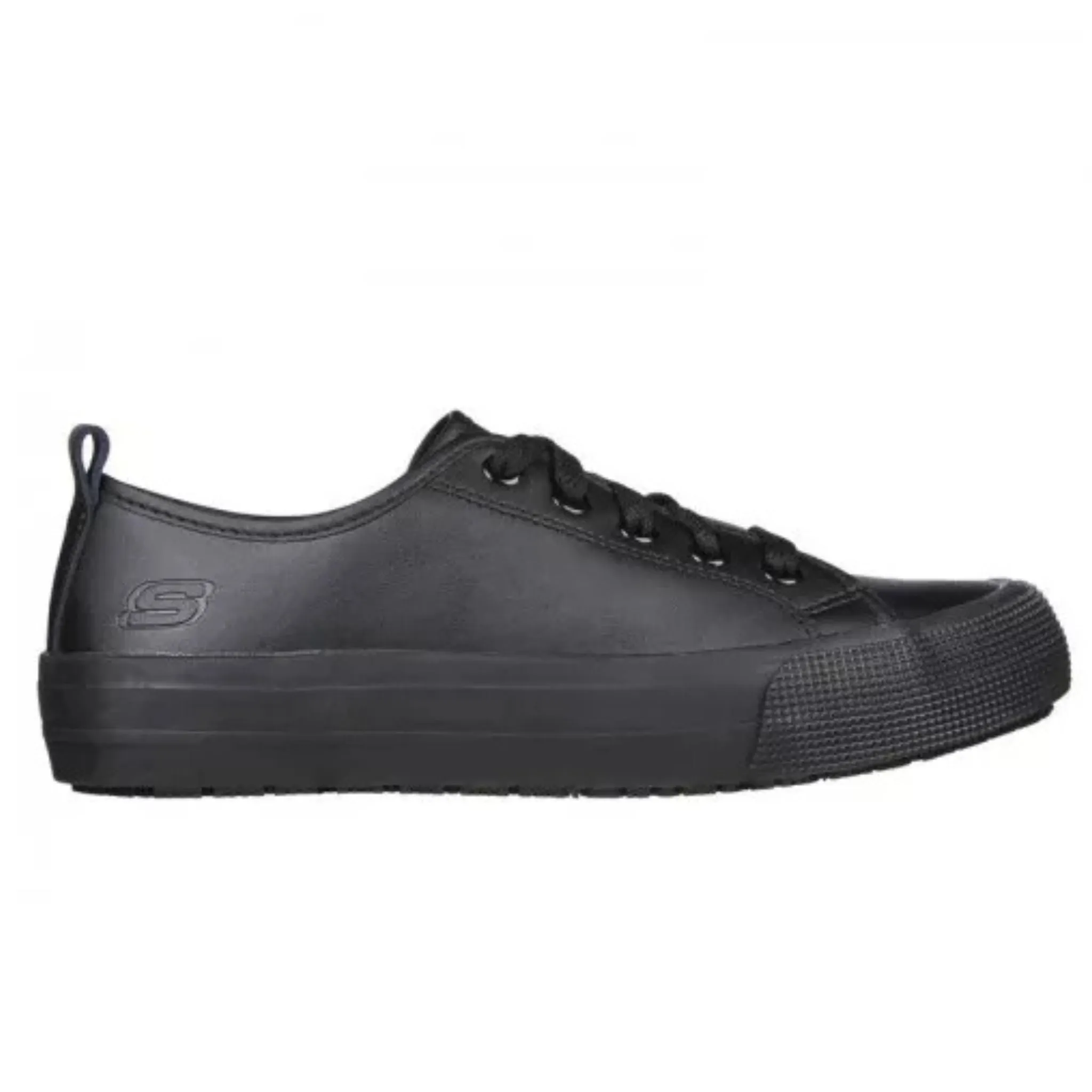 Non Waterproof Work Boots Skechers Women's 108118 Alvie Black Work Shoes