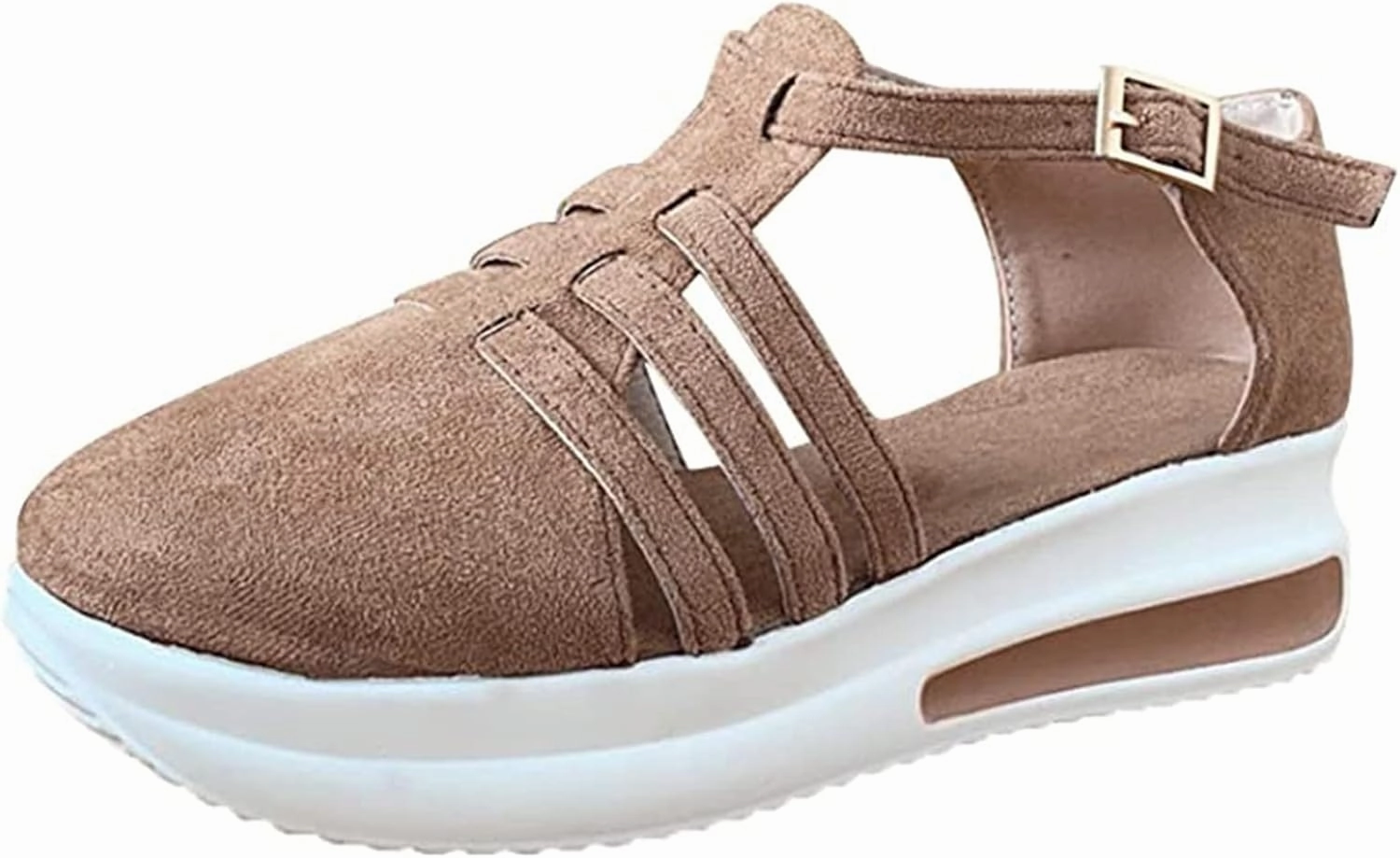 Ladmiple Shoes For Women Sneakers Slip Ons Lace ups Casual Leather Walking Shoes Summer Fashion Platform Flats Loafers Suede Slip On Clogs