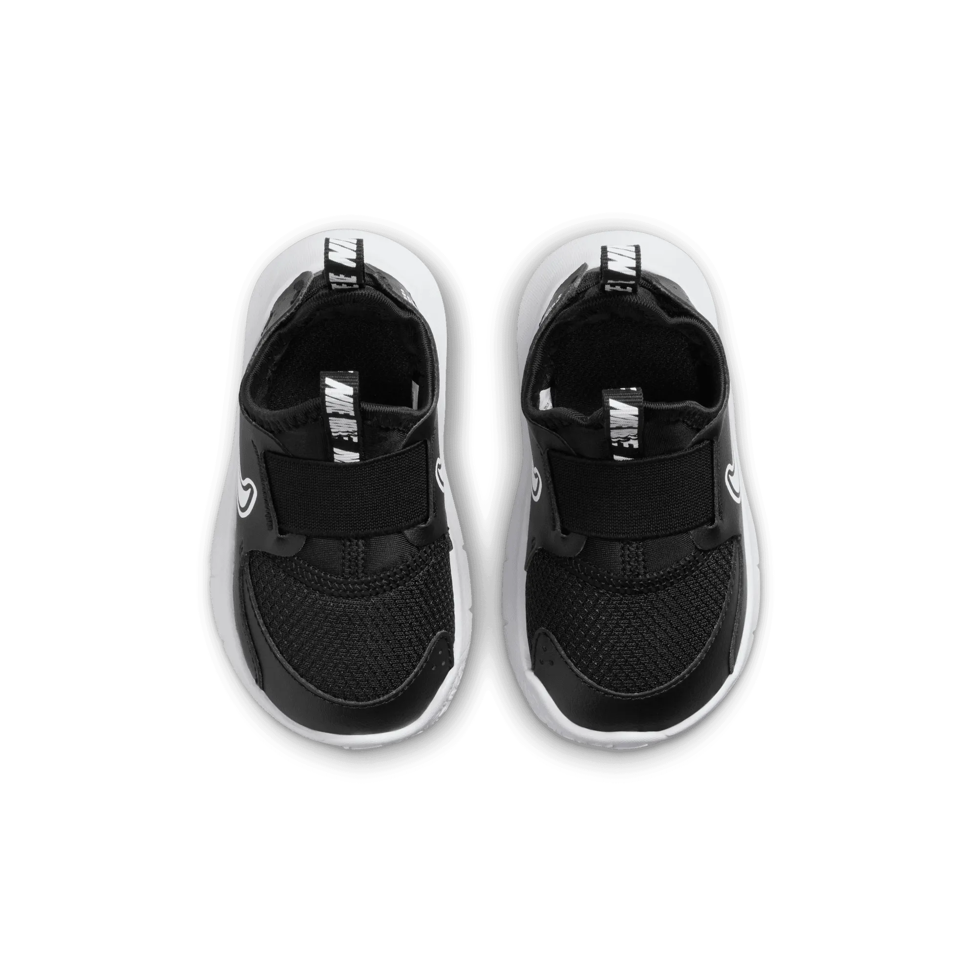 Toddler's Nike Flex Runner 3 Shoes (005 - Black/White) Wedge Toe Work Boots