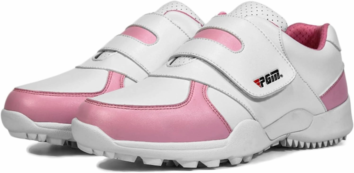 Kids Golf Shoes,Comfortable Waterproof Golf Shoes Boys,Lightweight Breathable Non-Slip Spikeless Golf Shoes Girls,Golf Footwear with Lace System Overpronation Cross Training Shoes