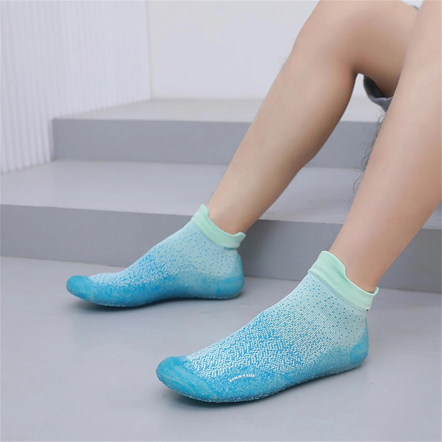 Training Shoes Outlet JiuQing Womens Barefoot Sock Shoes Beach Water Shoes Breathable Non-Slip Portable Indoor Fitness Yoga Socks