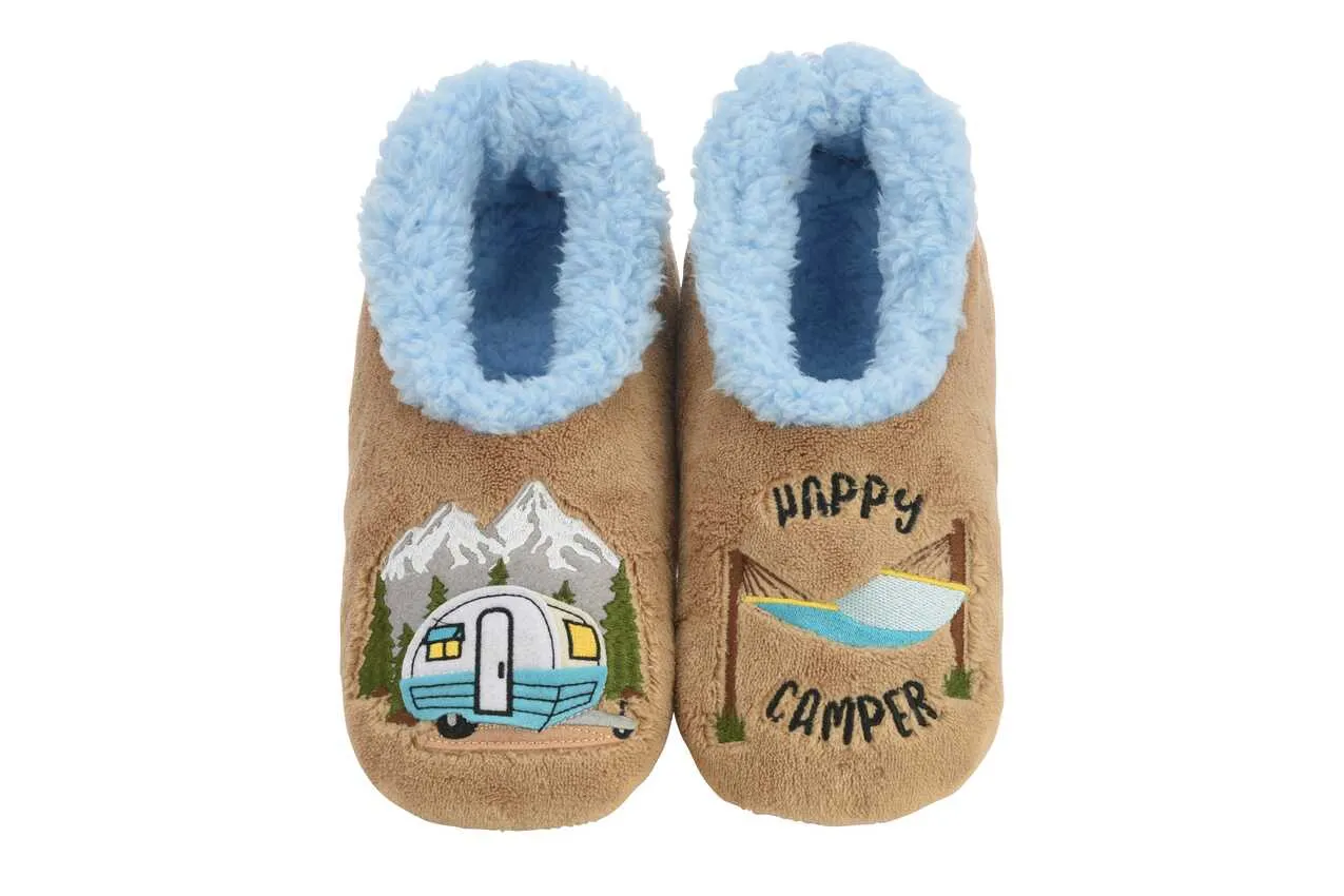 Snoozies Happy Camper Slipper Boot Slippers
