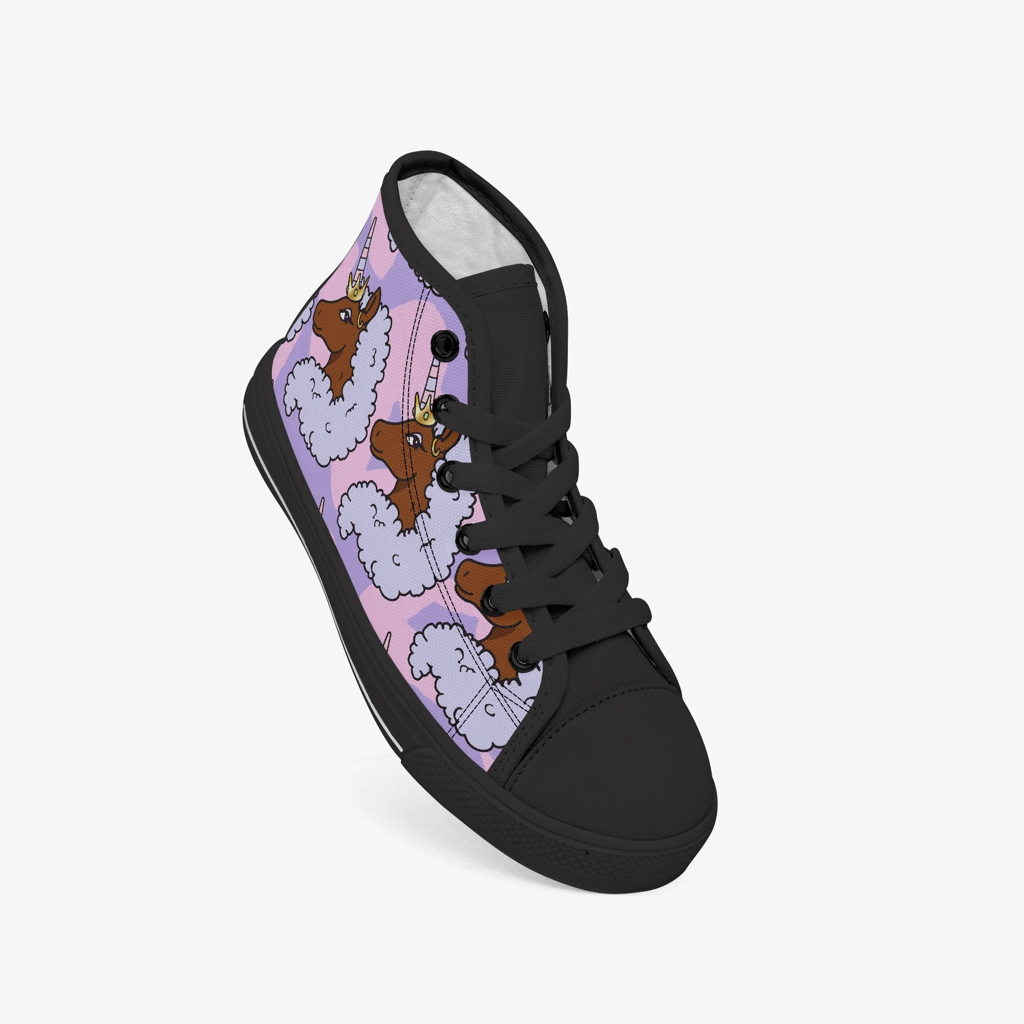 Snow Boots 7.5 Afro Royals High-Top Canvas Shoes