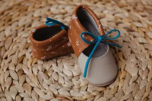 Woven Suede Mary Janes Shoes Printed Kids Mary Janes