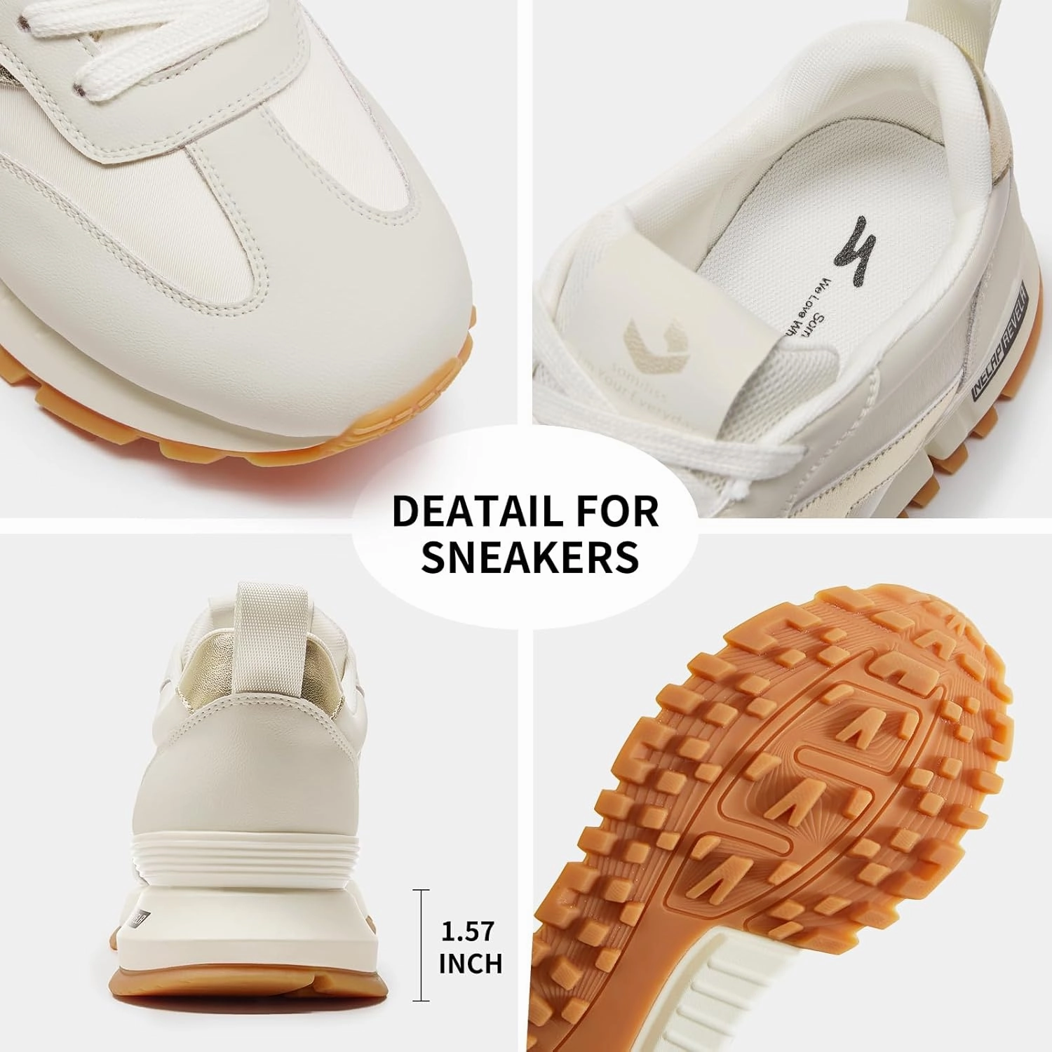 somiliss Sneakers for Women Genuine Leather Suede Patchwork Casual Lace Up Non-Slip Walking Shoes Comfortable Tennis Running Shoes Womens Fashion Sneakers Flat Gym Training Shoes