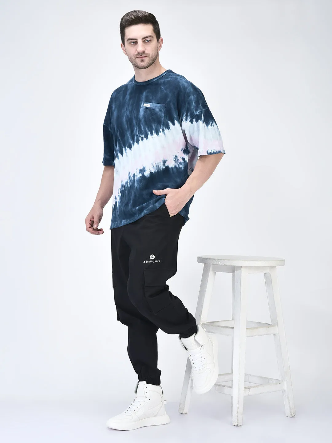 FAUSTO Men White High Top Chunky Classic Lace Up Sneakers|High Ankle Sneakers With Memory Cushion|Lightweight All Day Sneakers Extra Wide Width High Heels