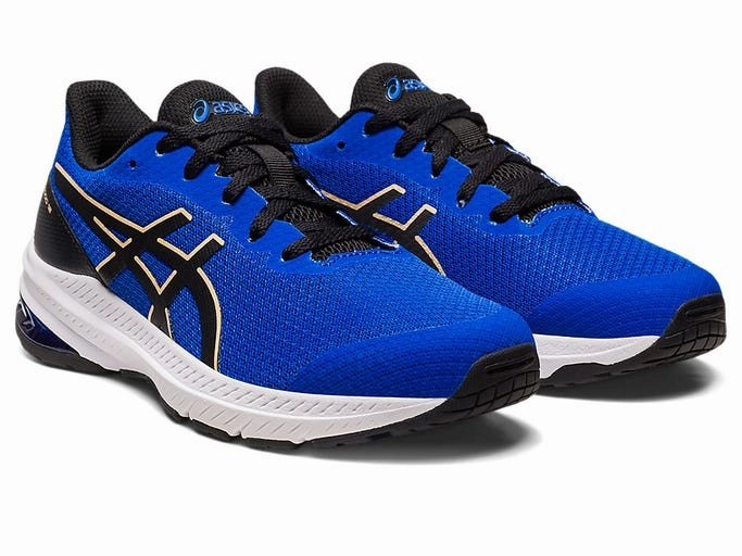 Cheapest Asics Running Shoes Online Asics Kid's GT 1000 12 GS - Illusion Blue/Black
