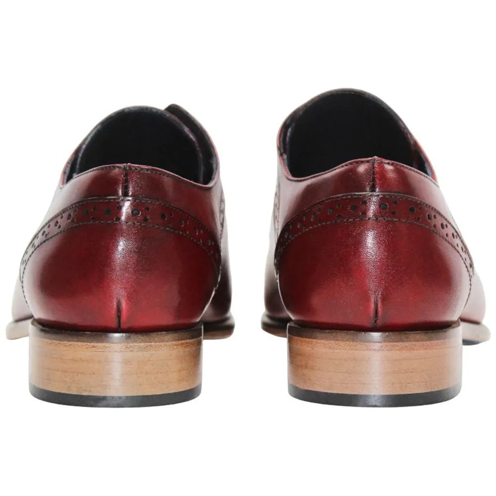Names Of Dress Shoes Spada Red Calfskin Leather Oxford | Duca Dress Shoes for Men