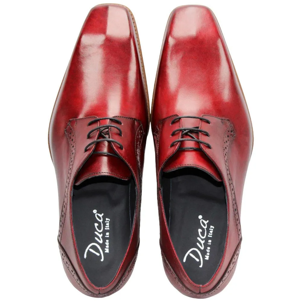 Spada Red Calfskin Leather Oxford | Duca Dress Shoes for Men Dress Shoes Suede