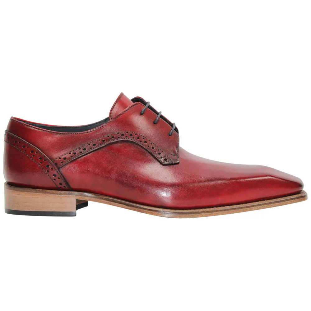 Dress Shoes Outfit Spada Red Calfskin Leather Oxford | Duca Dress Shoes for Men