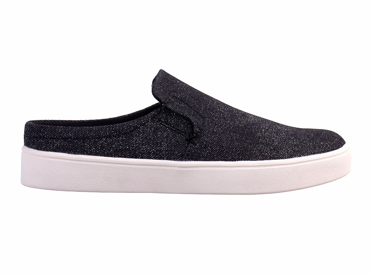 Sparrow Denim Slide Sheepskin Mules