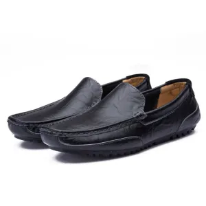 Keen Walking Shoes Loafers Men Shoes Genuine Leather Fashion Casual Breathable Moccasins Shoes Comfortable Flat Slip on Male Shoes Big Size38-48