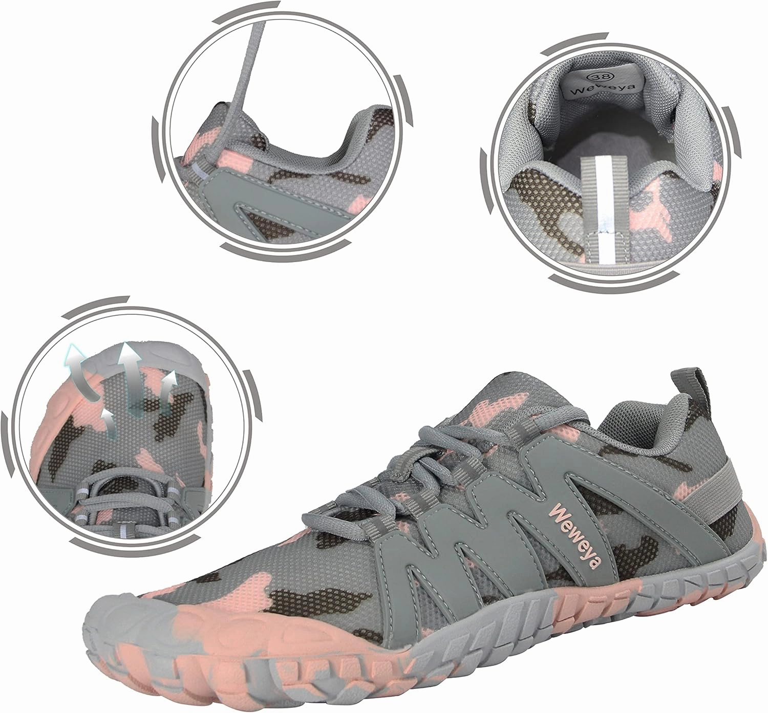 Best Daily Trainer Shoes 2025 Weweya Barefoot Shoes for Women Minimalist Running Cross Training Shoe