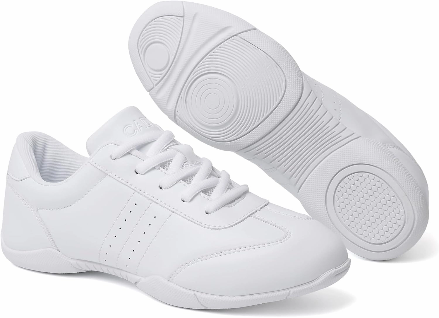 CADIDL Cheer Shoes for Women White Cheerleading Athletic Dance Shoes Girls Flats Tennis Walking Sneakers Mk Andi Trainer Shoes