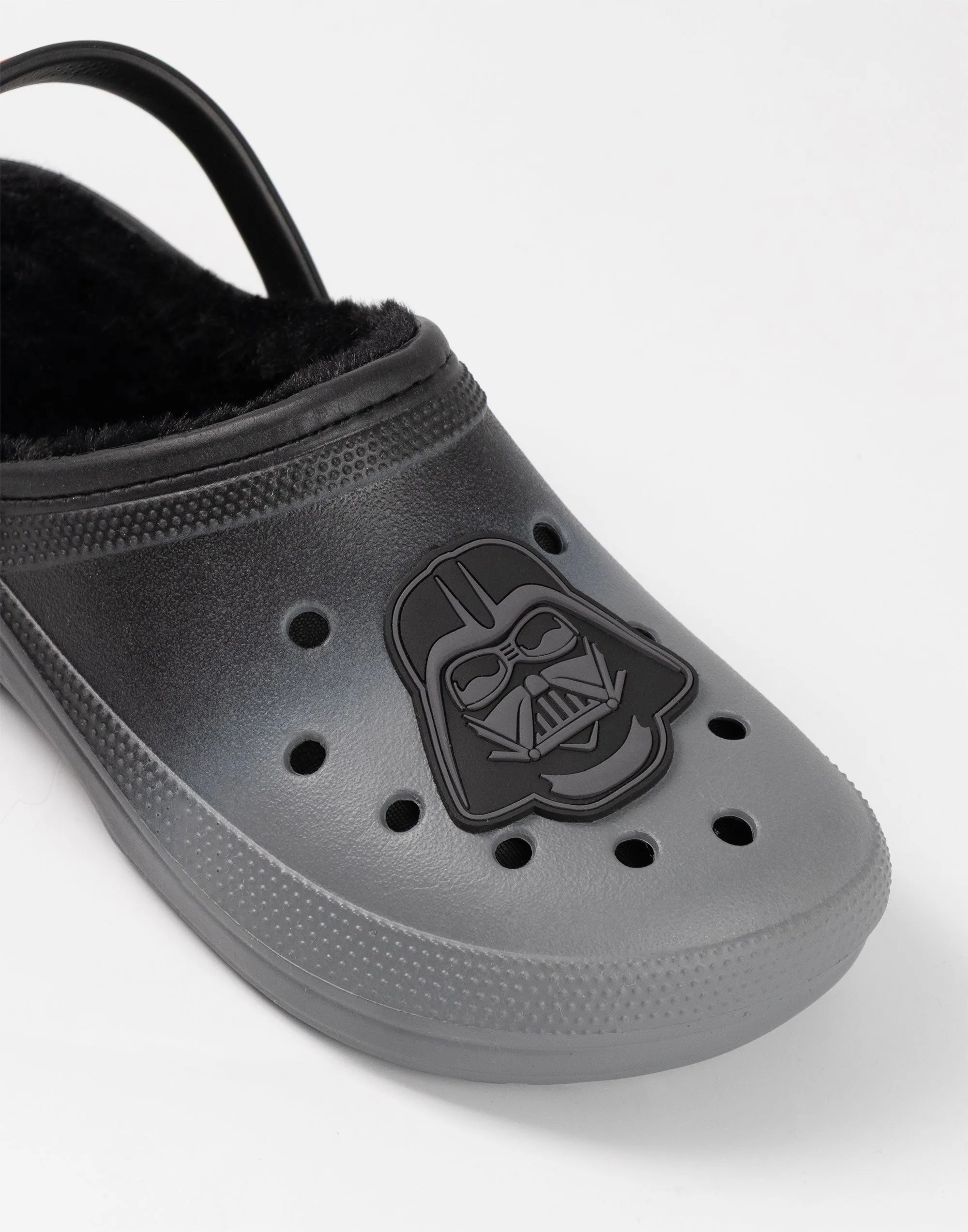 Nose Clogs When I Lay Down Reddit Star Wars Darth Vader Mens Black Fur Lined Clogs