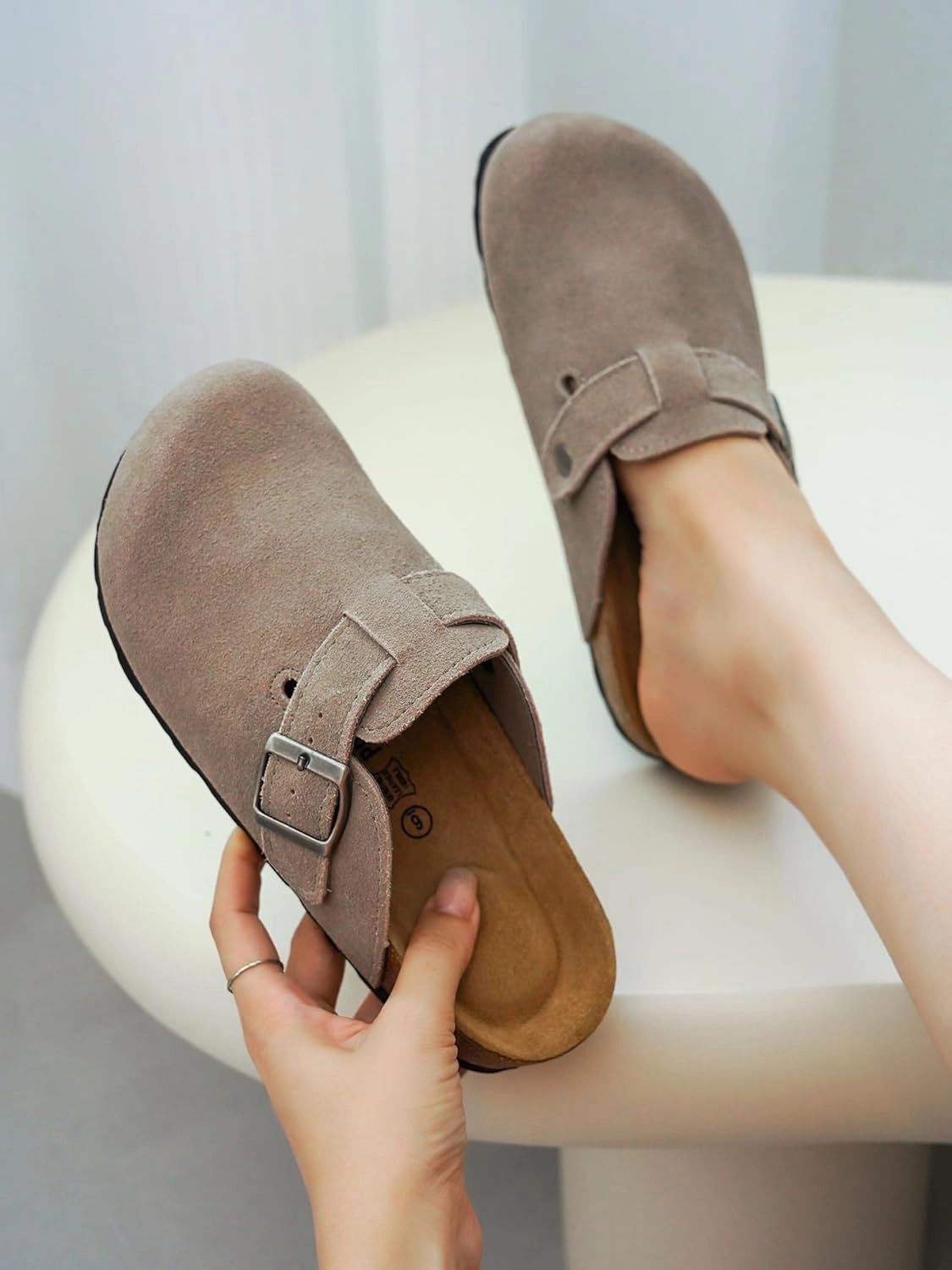 Slip-on Loafers Slip-on Project Cloud Genuine Leather Footbed Clogs for Women - Memory Foam Arch Support Slippers for Women - Trendy Slip-ons Women's Mules & Clogs Sandals (Benton)