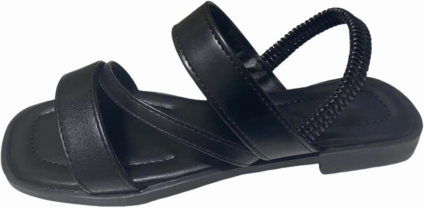 Best Flip Flops Posterior Tibial Tendonitis Flat Sandals for Women Fashion Adjustable Double Strap Slide Sandal Summer Travel Vacation Comfort Sandals