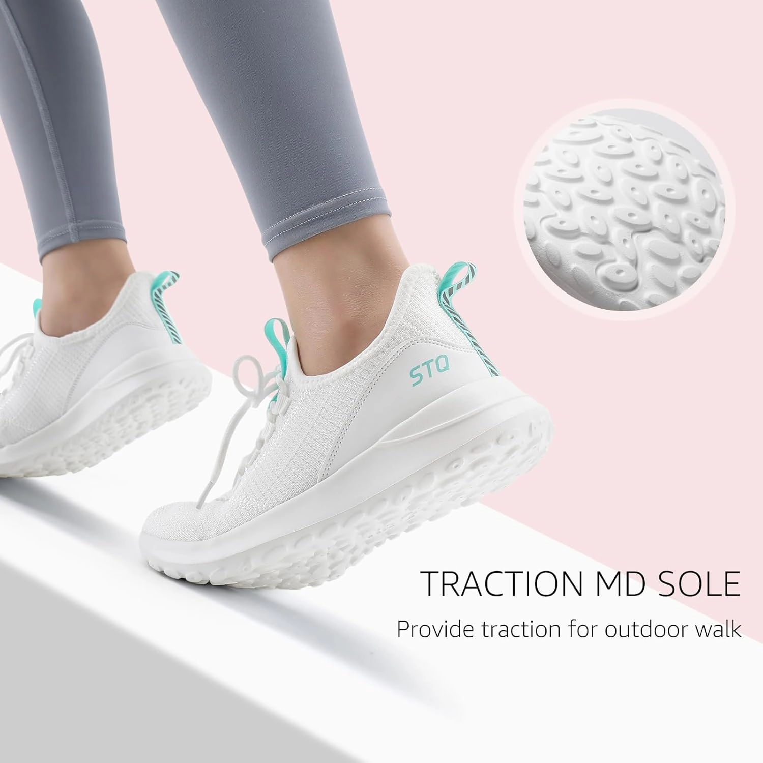 STQ Womens Slip On Sneakers Tennis Walking Orthopedic Shoes Breathable Athletic Gym Workout Cross Training Sneakers Best Nike Shoes For Gym Training