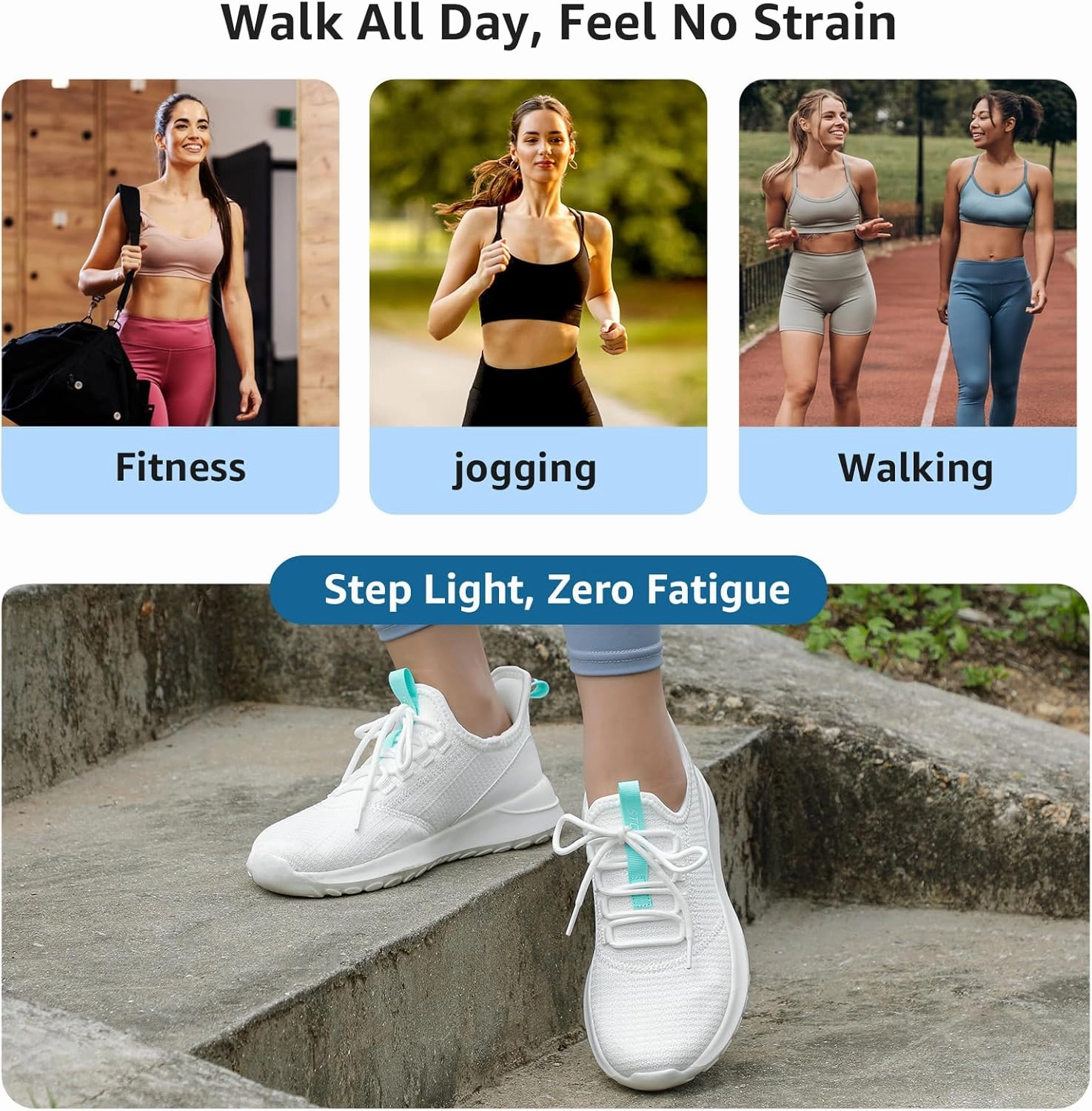 STQ Womens Slip On Sneakers Tennis Walking Orthopedic Shoes Breathable Athletic Gym Workout Cross Training Sneakers Brooks Cross Trainer Shoes