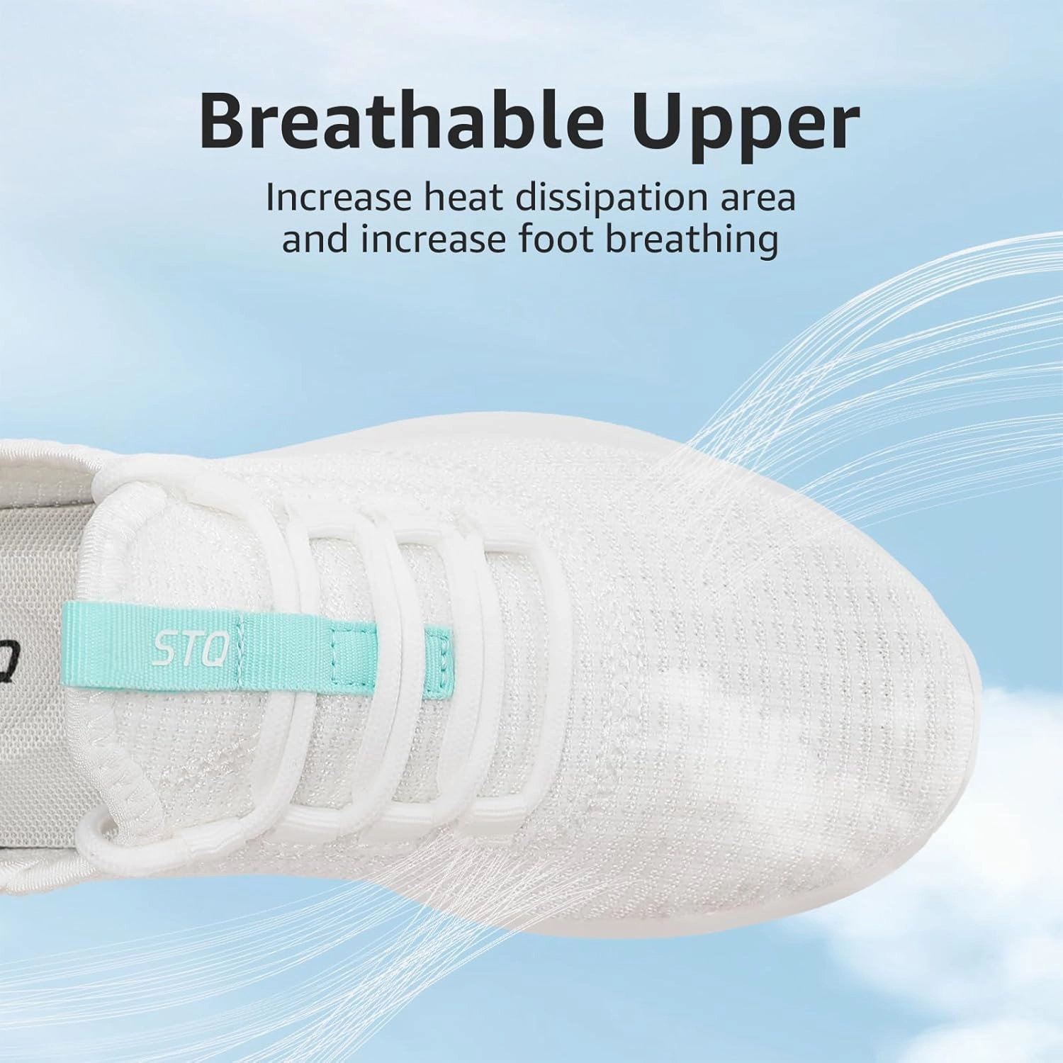 STQ Womens Slip On Sneakers Tennis Walking Orthopedic Shoes Breathable Athletic Gym Workout Cross Training Sneakers Chunky Trainer Shoes