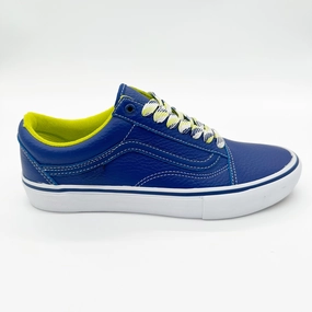 Gray Skate Shoes Vans x Quartersnacks Old Skool Pro LTD Shoes-Royal Blue