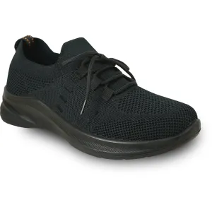 VANGELO Women Slip Resistant Shoe ARIA-1 Black  - Wide Width Available Best Steel Toe Work Boots For Concrete Floors