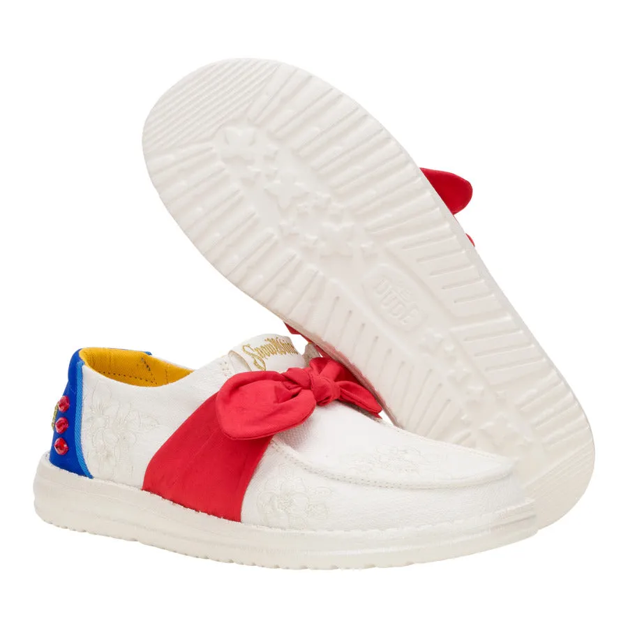 Wendy Bow Snow White - White/Blue/Red Hurley Snow Boots