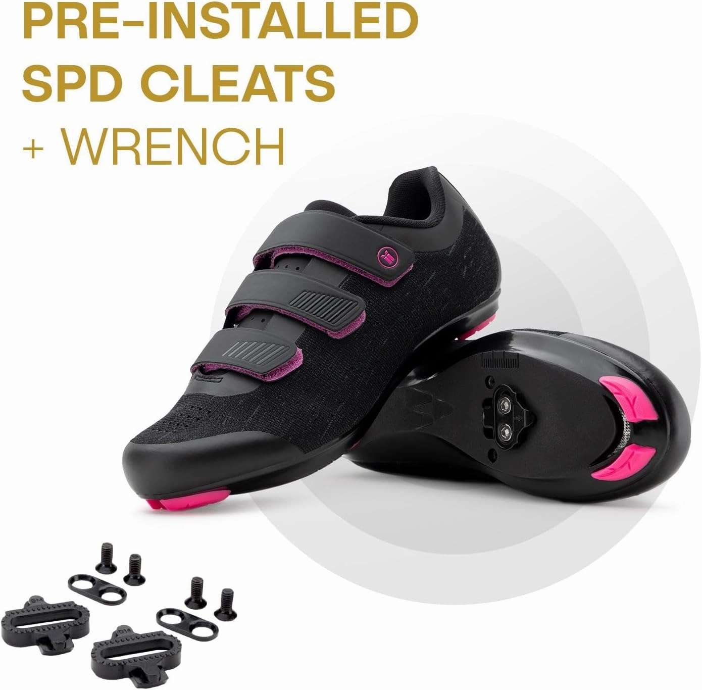 Warmest Shoe Covers Tommaso Pista 100 SPD & Peloton Shoes for Women—Ready to Ride with Peloton Delta Cleat or SPD Cleats for Road Bicycles & Various Indoor Bikes—Explore Vareity Cycling Shoes & Bike Accessories