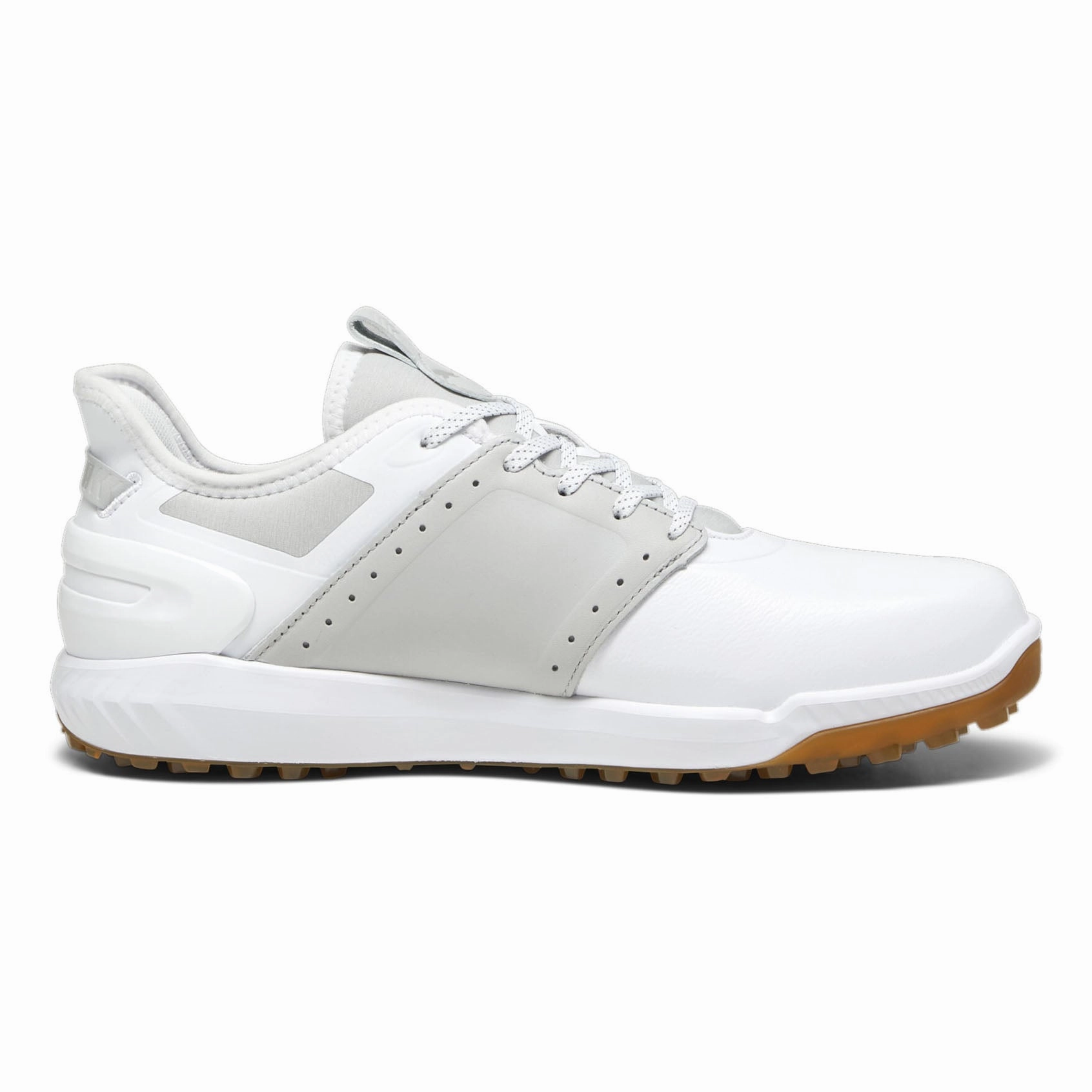 Puma Ignite Elevate Crafted Golf Shoes - Puma White/ Ash Grey Puma Rs-x3 Puzzle Casual Shoes