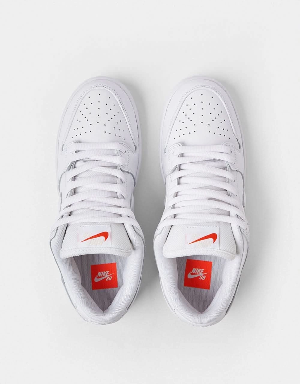 Burnt Orange Nike Shoes Nike SB 'Orange Label' Dunk Low Pro ISO Skate Shoes - White/White-White-White