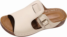 Flip Flops Bar And Grill Myrtle Beach Sc Summer Wedges for Women 2025 Orthopedic Platform Sandal Wide Width Adjustable Buckle Beach Slides Open Toe Fish Mouth House Slippers