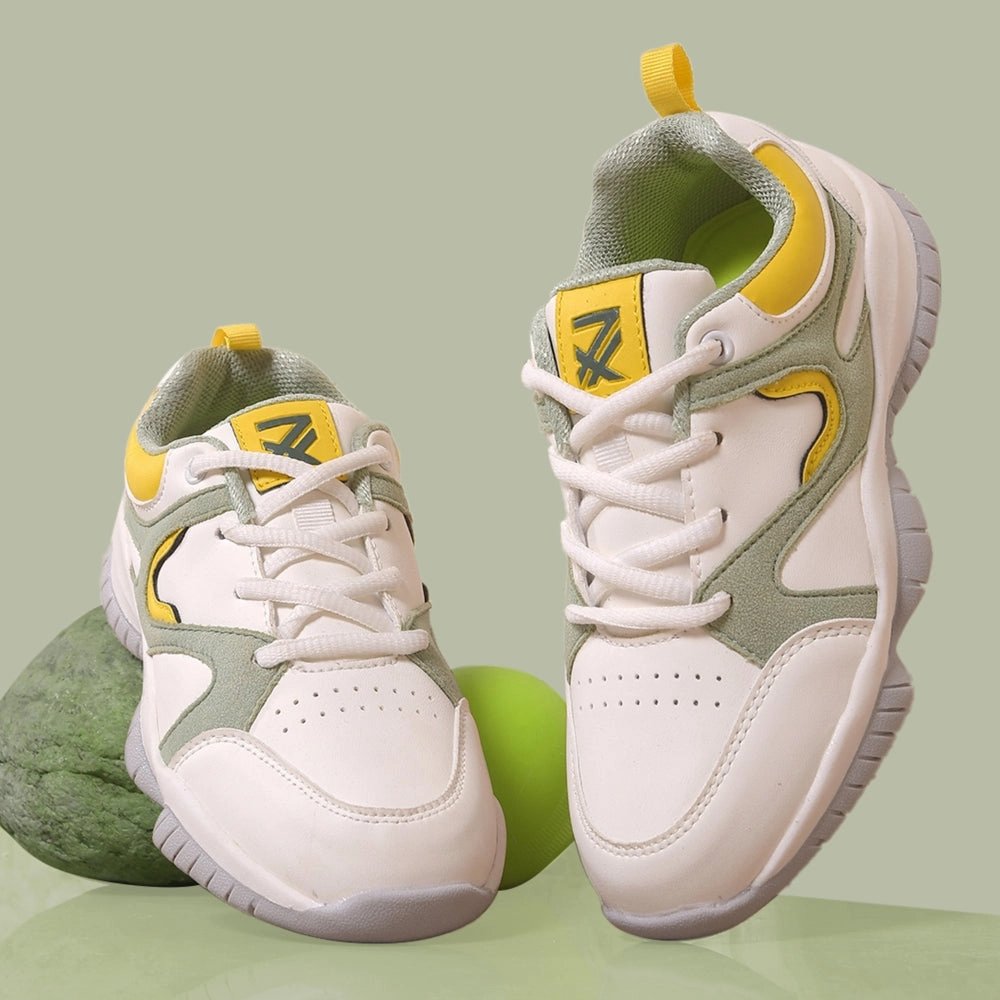 Gt-2000 13 Running Shoes Leap7x Green Sports Lacing Running Shoes For Kids CANON-2E By Liberty