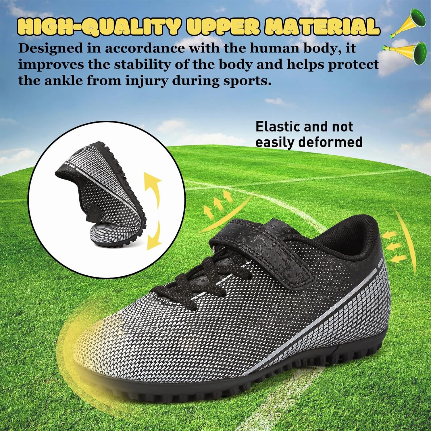 RDGO Boys Girls Soccer Cleats Lace Up Cleats(Little Kid/Big Kid)/AG The Worst Soccer Cleats