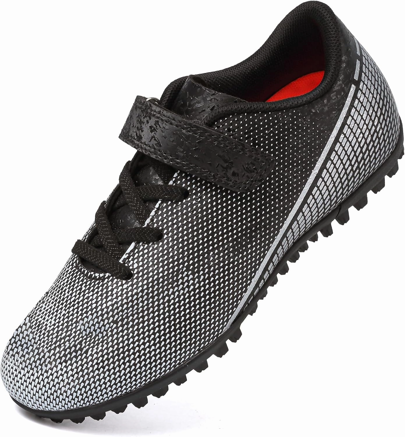 Soccer Cleats For Artificial Turf RDGO Boys Girls Soccer Cleats Lace Up Cleats(Little Kid/Big Kid)/AG