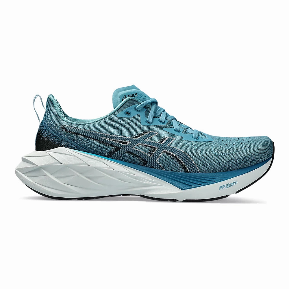 Men's Asics Novablast 4, Blue Teal/Evening Teal, 8 2E Wide Asics Shoe Finder