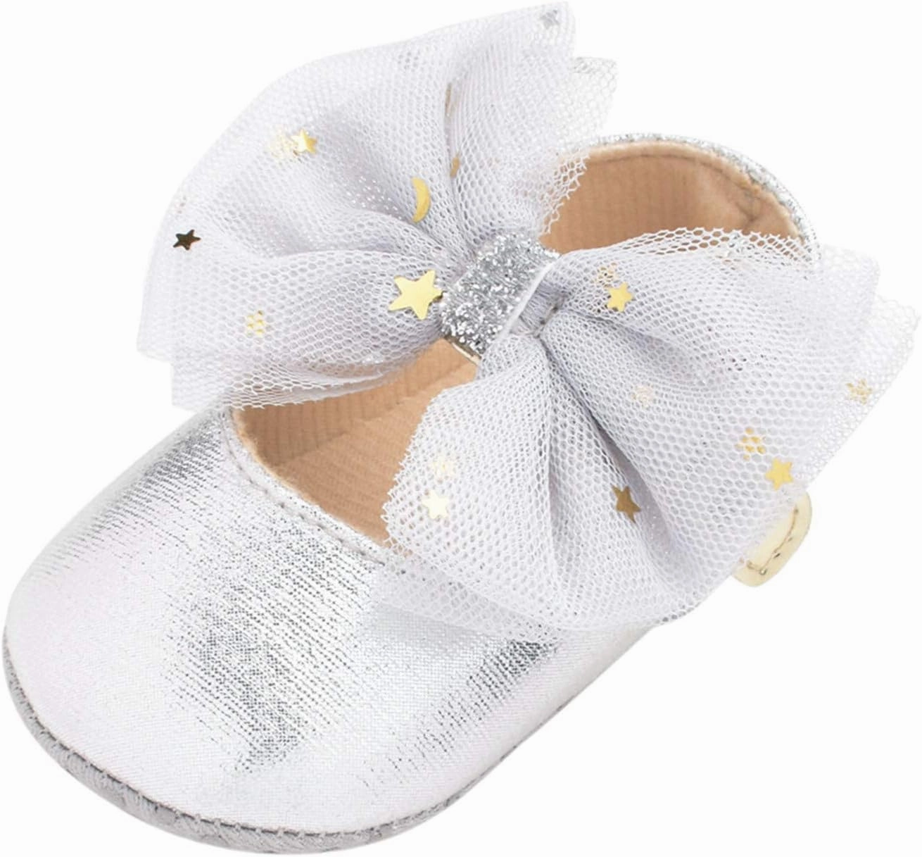 Metal Studs Cleats Soccer Sandals Women Princess Rubber Dress Flat First Bowknot Sole Mary Shoes Girls Baby Baby Shoes Toddler Shoes Size 9