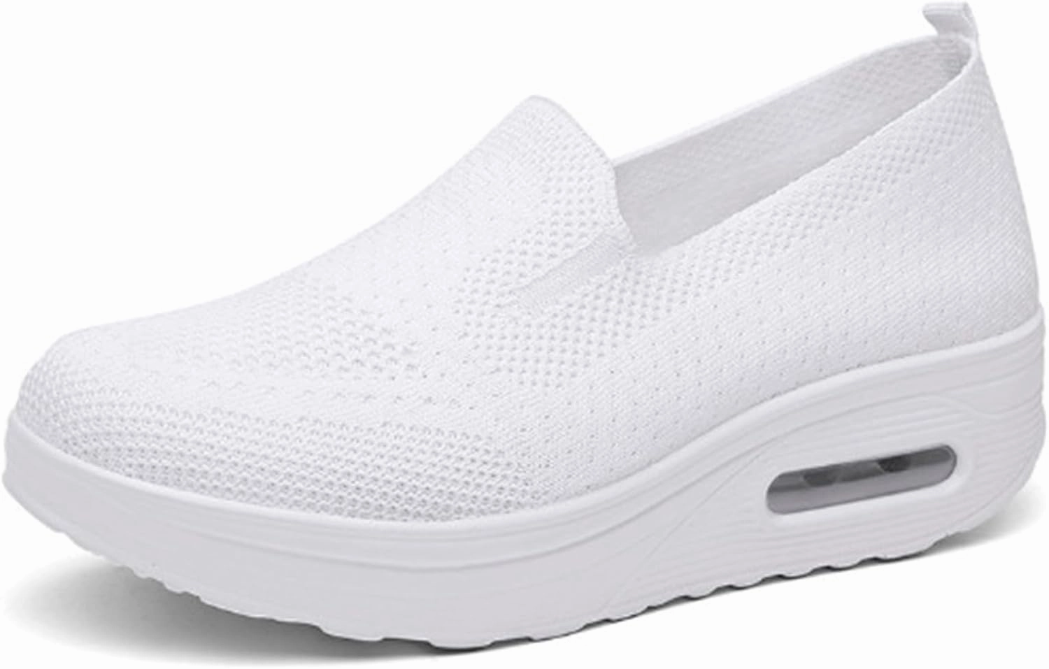 Michael Chang Tennis Shoes Women's Orthopedic Sneakers Diabetic Casual Walking Wide Shoes Air Cushion Slip on Shoe Breathable Jogging Running Tennis Shoes Mesh Arch Support Lightweight Soft Sneakers