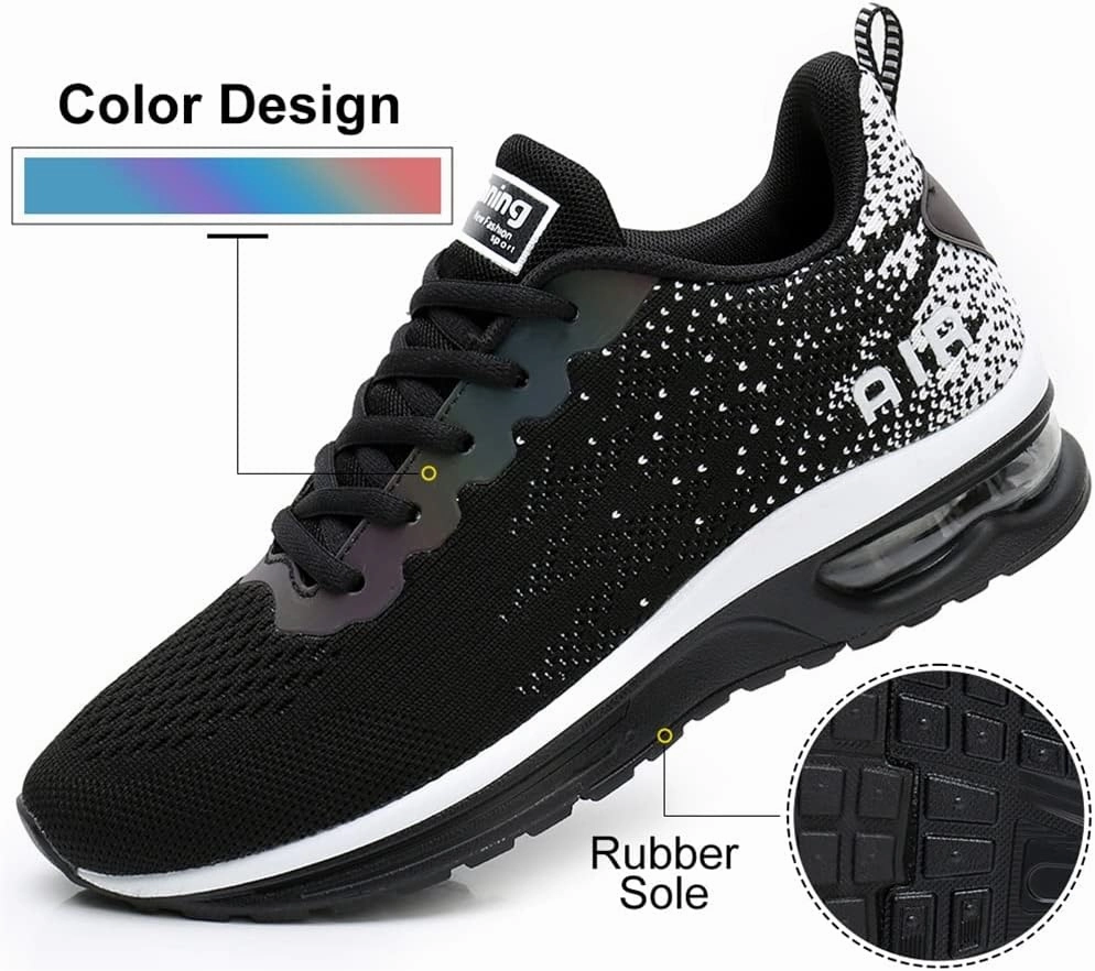 Best Training Running Shoes 2025 Dannto Women's Lightweight Walking Sneakers Air Cushion Tennis Athletic Running Fashion Sport Shoes for Girls
