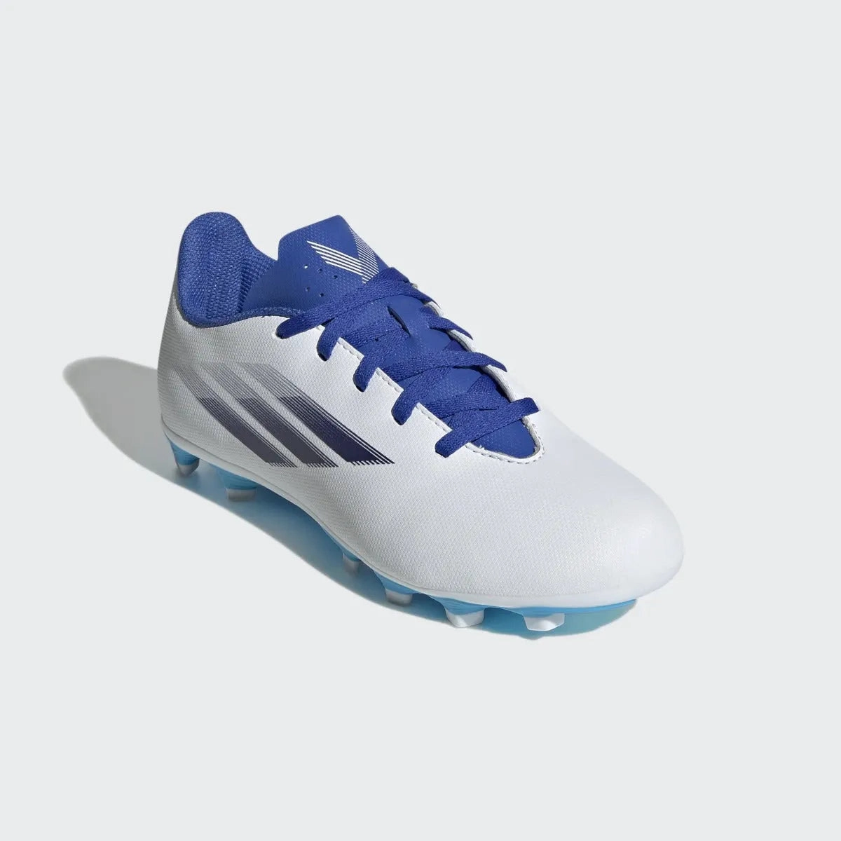 Soccer Cleats Galaxy adidas Kids X Speedflow .4 FxG - White-Indigo-Sky Rush