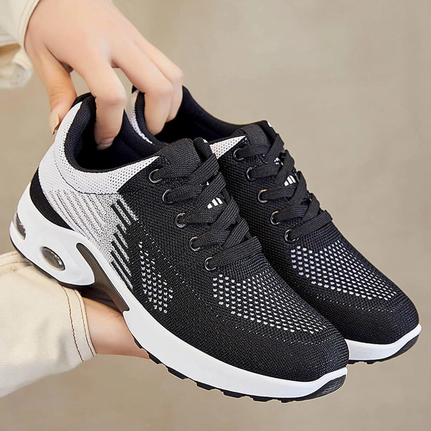 Pro 906 Badminton Shoes Musabela Orthopedic Shoes for Women, Women Non Slip Walking Sneakers Athletic Running Shoes Mesh Air Cushion Sneakers