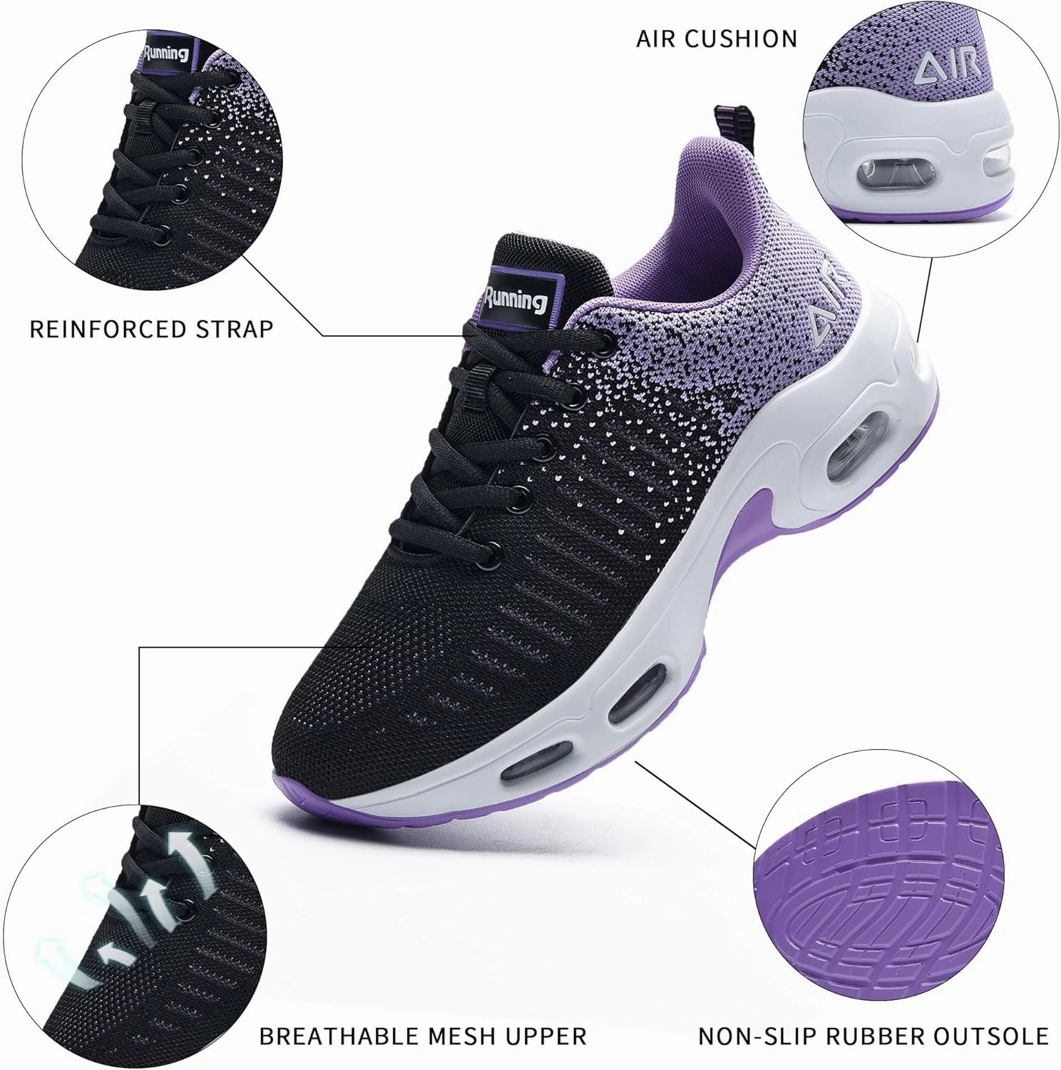 AUPERF Women Air Running Shoes Athletic Tennis Walking Shoes Lightweight Fashion Sneakers for Gym Sport Jogging Tennis And Badminton Shoes