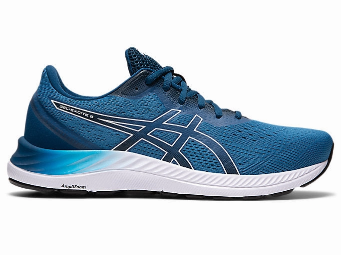 Asics Gel Running Shoe Men's Asics Gel-Excite 8, Reborn Blue/White, 12 D Medium