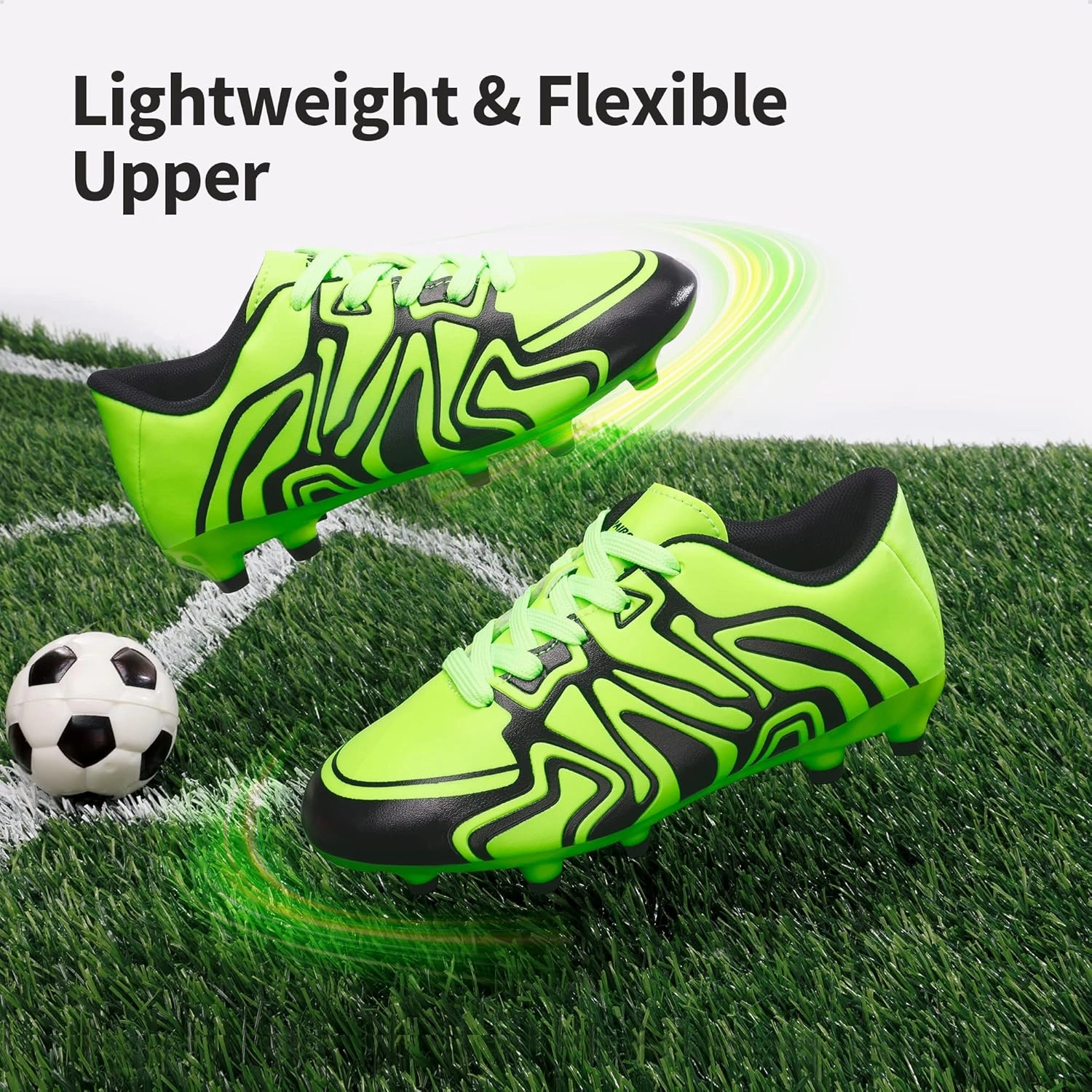 DREAM PAIRS Boys Girls Soccer Cleats Youth Firm Groud Baseball Cleats Sport Athletic Outdoor Trainning Football Shoes for Little/Big Kid Kangaroo Soccer Cleats