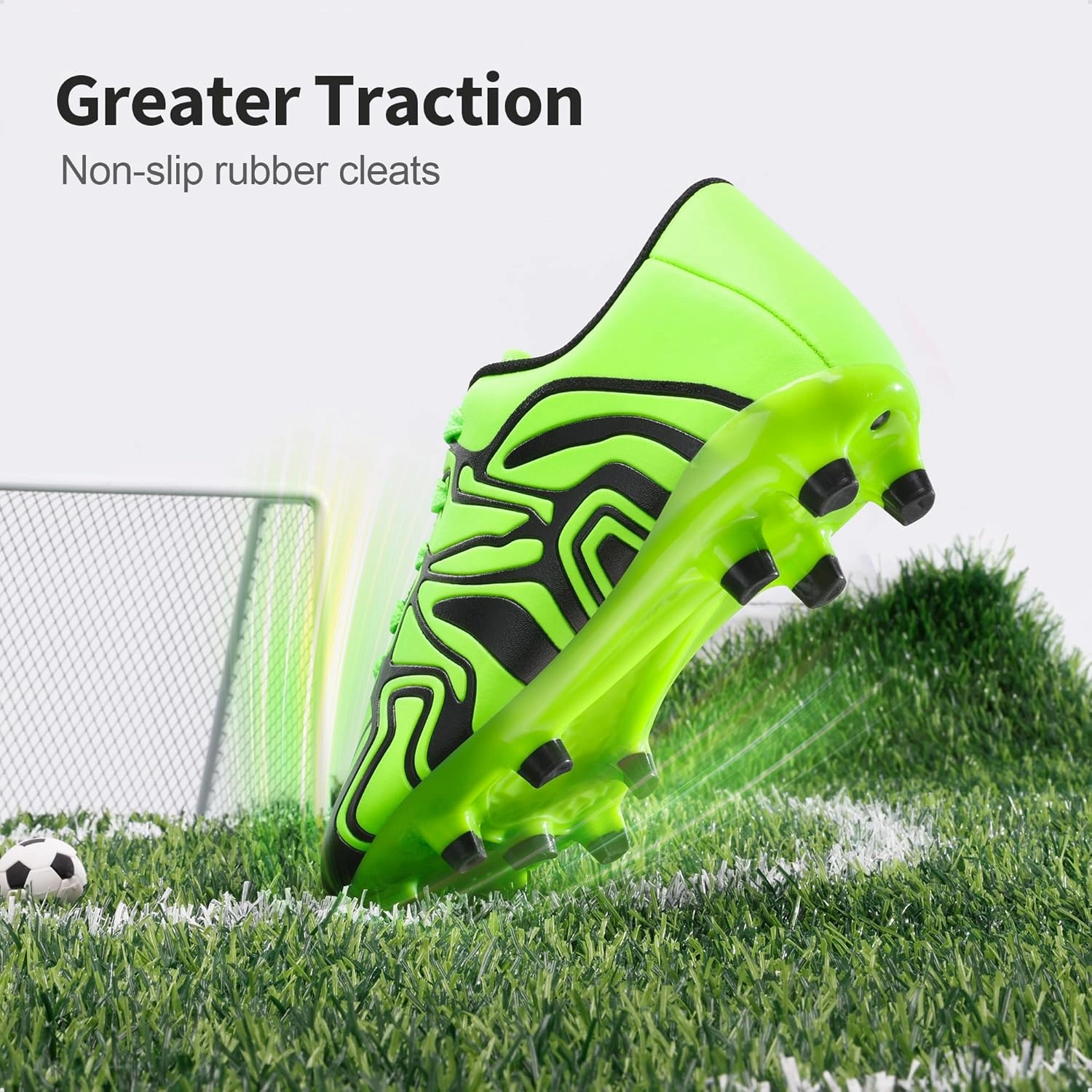 Neymar Jr Soccer Cleats DREAM PAIRS Boys Girls Soccer Cleats Youth Firm Groud Baseball Cleats Sport Athletic Outdoor Trainning Football Shoes for Little/Big Kid
