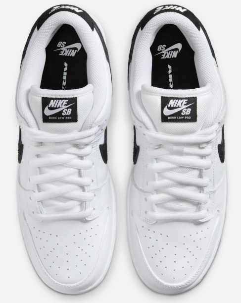 Nike SB - Dunk Low Pro Shoes | White Black White Nike Shoes Air Zoom