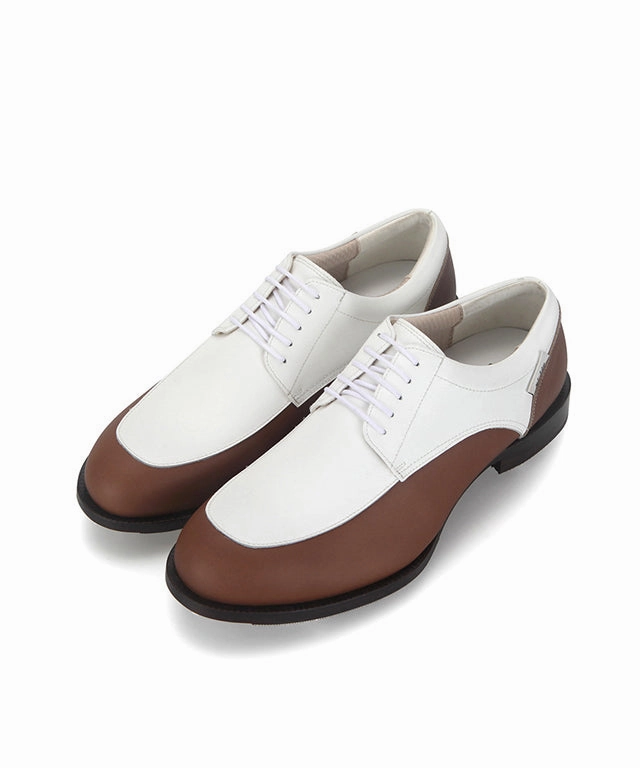 Giclee Unisex Oldies Goodies Premium Leather Golf Shoes - Brown