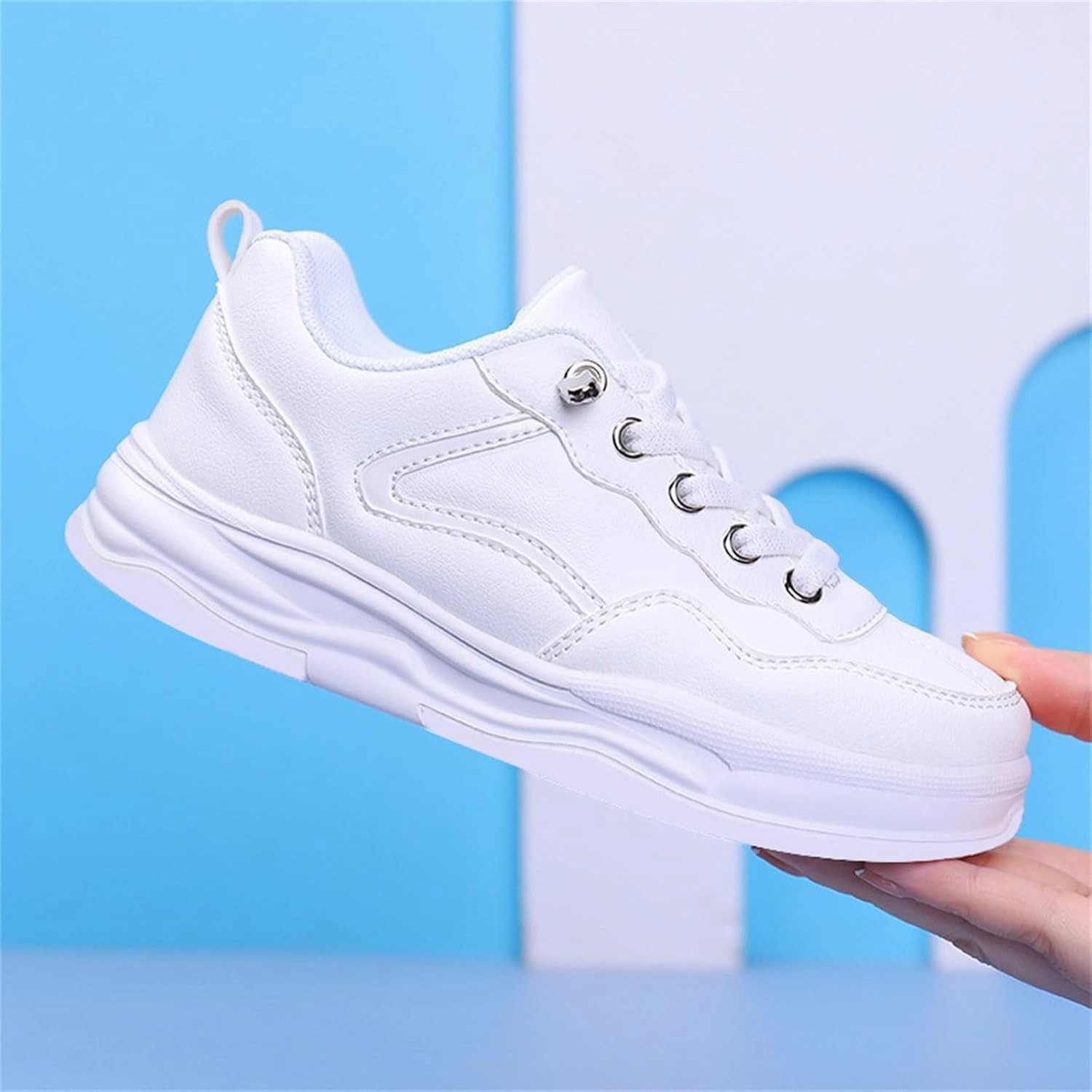 Elite Soccer Cleats Boys Girl's Flexible Outdoor Breathable Cheerleading Sneakers Water Proof Lace up Soft Non-Slip Walking Shoes