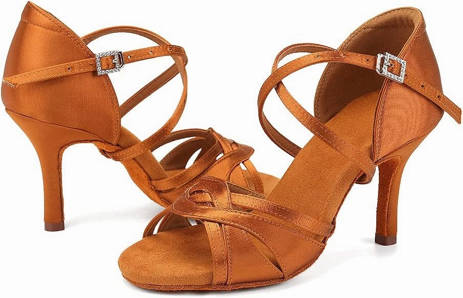 Training Vs Racing Shoes SWDZM Women Latin Ballroom Practice Dance Shoes Tango Salsa Professional Practice Dance Shoes